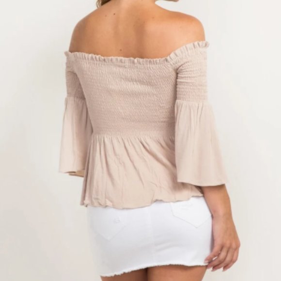 Black off the shoulder blouse - Picture 6 of 6